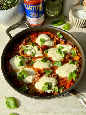 Spicy Sausage Skillet Lasagna